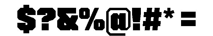 Cutmark Super Font OTHER CHARS