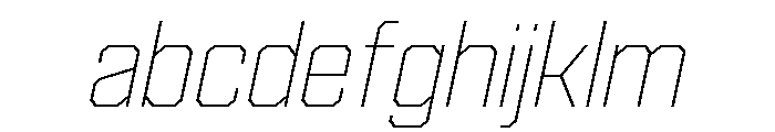 Cutmark Thin Italic FONT