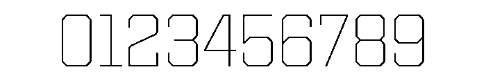 Cutmark Thin Font OTHER CHARS