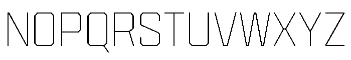 Cutmark Thin Font UPPERCASE