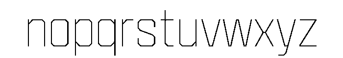 Cutmark Thin Font LOWERCASE