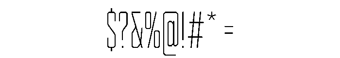 Cutmark Font OTHER CHARS