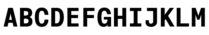 Cx Mono Trial Extra Bold Font UPPERCASE