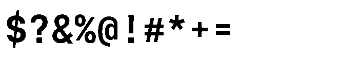 Cx Mono Bold Font OTHER CHARS