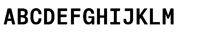 Cx Mono Bold Font UPPERCASE