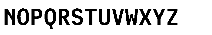 Cx Mono Bold Font UPPERCASE