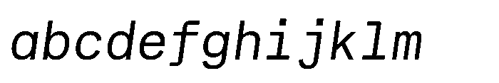 Cx Mono Italic FONT