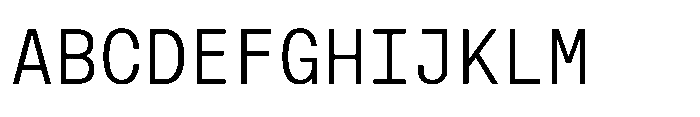Cx Mono Light Font UPPERCASE