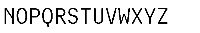 Cx Mono Light Font UPPERCASE
