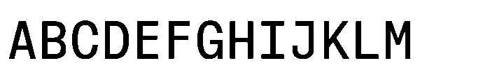 Cx Mono Medium Font UPPERCASE
