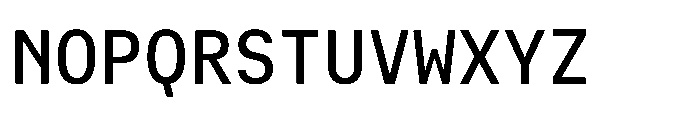 Cx Mono Medium Font UPPERCASE