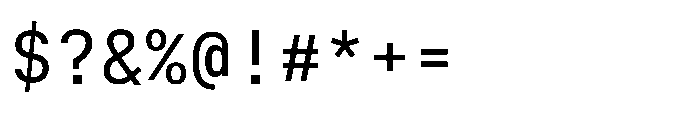 Cx Mono Regular Font OTHER CHARS