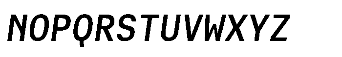 Cx Mono Semi Bold Italic Font UPPERCASE