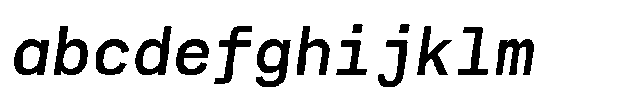 Cx Mono Semi Bold Italic FONT
