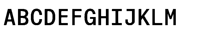 Cx Mono Semi Bold Font UPPERCASE
