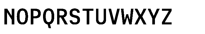 Cx Mono Semi Bold Font UPPERCASE