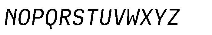 Cx Mono Variable Italic Italic Font UPPERCASE