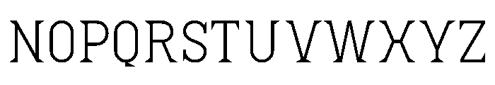 CX80 1Light Font LOWERCASE