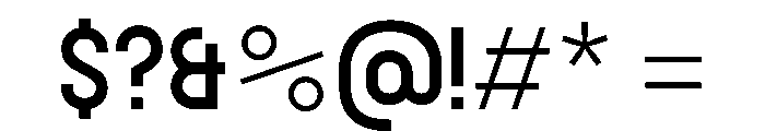 CX80 1Regular Font OTHER CHARS
