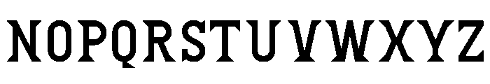 CX80 1Regular Font UPPERCASE