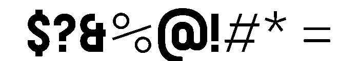 CX80 2Bold Font OTHER CHARS