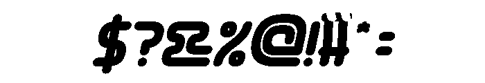 CYBER CITY Bold Italic Font OTHER CHARS
