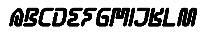 CYBER CITY Bold Italic Font UPPERCASE