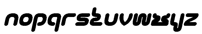 CYBER CITY Bold Italic Font LOWERCASE