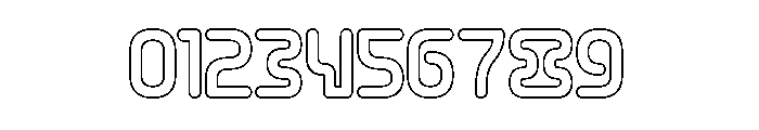 CYBER CITY-Hollow Font OTHER CHARS