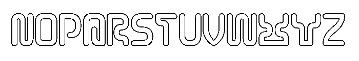 CYBER CITY-Hollow Font UPPERCASE
