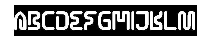 CYBER CITY-Inverse Font UPPERCASE