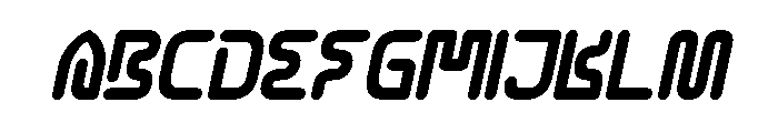 CYBER CITY Italic Font UPPERCASE
