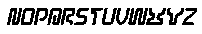CYBER CITY Italic Font UPPERCASE