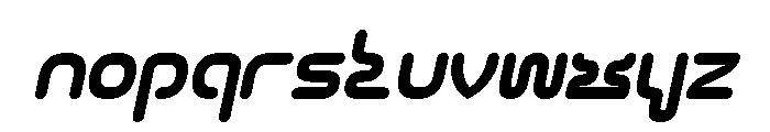 CYBER CITY Italic Font LOWERCASE