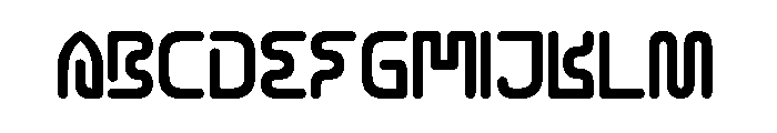 CYBER CITY-Light Font UPPERCASE