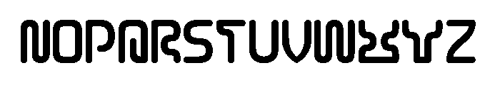 CYBER CITY-Light Font UPPERCASE