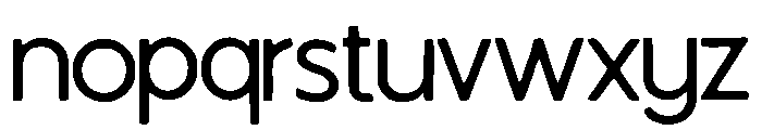 Cyan Font LOWERCASE