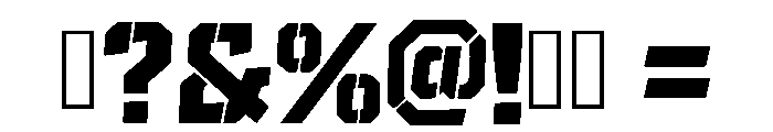Cyber Armor Regular Font OTHER CHARS