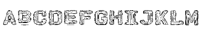 Cyber Circuit Outline Regular Font UPPERCASE