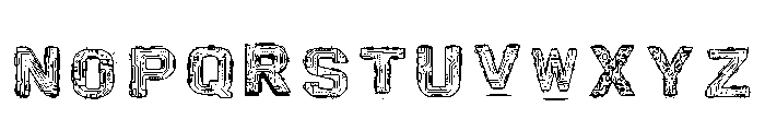 Cyber Circuit Outline Regular Font LOWERCASE
