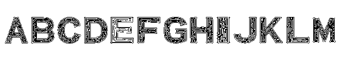 Cyber Circuit Regular Font UPPERCASE