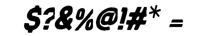 Cyber Slice Display Font OTHER CHARS