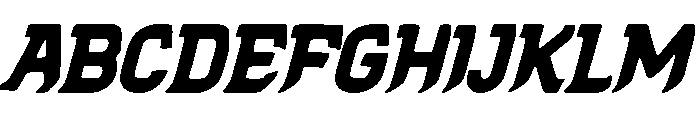 Cyber Slice Display Font UPPERCASE