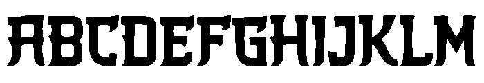 Cyber Slice Font UPPERCASE