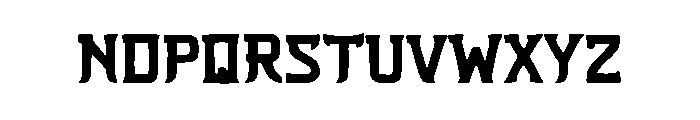 Cyber Slice Font LOWERCASE
