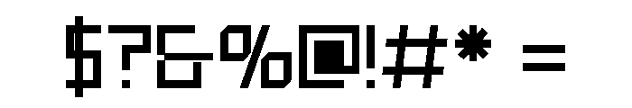 Cybernex Regular Font OTHER CHARS