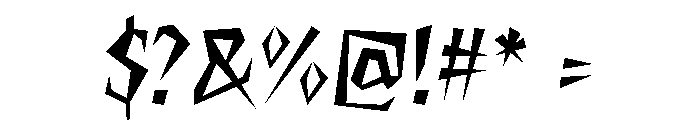 Cybrok Regular Font OTHER CHARS