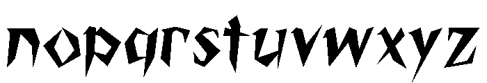 Cybrok Regular Font LOWERCASE