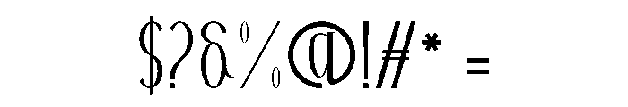 Cyfoget Font OTHER CHARS