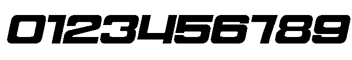 Cyfor Bold Oblique Font OTHER CHARS